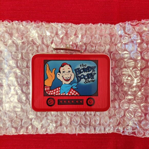 Vintage Hallmark Keepsake Howdy Doody Ornament Set - Lunchbox & Thermos - 1999 - Picture 4 of 14